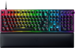 Razer Huntsman V2 (Full-Size, Razer Clicky Optical PURPLE 100M Switches (45g/1,5mm), 8000Hz Polling Rate, PBT Double-Shot Tastenkappen, 4 Multimediatasten) für 64,90€!!