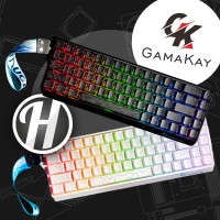 Gewinne eine von vier GamaKay x NaughShark NS68 Hall-Effekt Tastaturen inklusive Reinigungsset