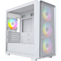 Montech X5M (Mini-Tower, weiß, 4x ARGB Lüfter, µATX Mainboard, GPU bis 405mm, CPU-Kühler bis 165mm) für 35,90€!!