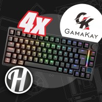 Gewinne eine von vier magnetischen GamaKay TK75HE V2 Silent-Tastaturen im neuen ISO-DE Layout!!