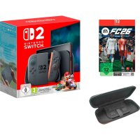 Nintendo Switch 2 inkl. Mario Kart World + EA FC Sports 26 + Hülle für nur 489€!!