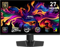 MSI MAG QD-OLED (240Hz, WQHD 2560x1440, 27", Adaptive Sync, 99% DCI-P3, HDMI 2.1) für 449€!!