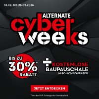 bis zu -30% bei den ALTERNATE cyber weeks!!