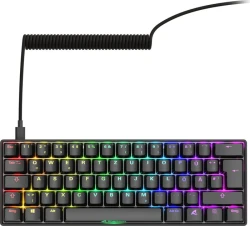 Sharkoon Skiller SGK50 S4 Gen2 (60%, ISO-DE, QMK/VIA kompatibel, Gateron Yellow 50M Switches, Hot-Swap) für 34,99€!!