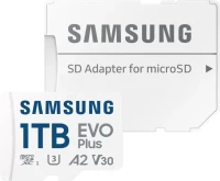 Samsung EVO Plus 2024 R160 microSDXC 1TB Kit, UHS-I U3, A2, Class 10 (MB-MC1T0SA/EU)