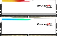 G.Skill Ripjaws M5 Neo RGB weiß DIMM Kit 96GB, DDR5-6000, CL30-36-36-96, on-die ECC (F5-6000J3036F48GX2-RM5NRW)