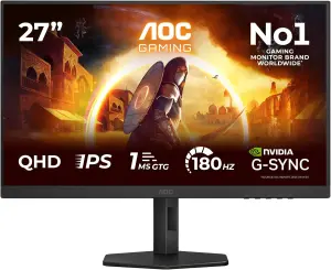 AOC Monitor (27", WQHD, 180Hz, IPS, Adaptive Sync, 100% sRGB, typ. 450cd/m²) für 139€!!
