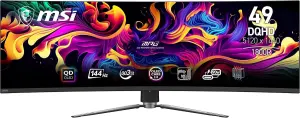 MSI MPG QD-OLED (Curved, 49", 5120x1440 (DQHD), 144Hz, FreeSync Premium Pro, 99% DCI-P3)