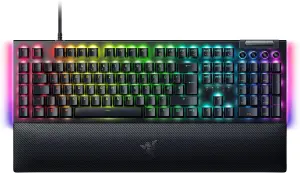 Razer BlackWidow V4 (Full-Size, mechanische Razer Yellow Linear Gen-3 100M Switches, Aluminiumoberseite, ABS Double-Shot)