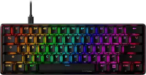 HP HyperX Alloy Origins 60 (60%, ISO-DE, lineare 80M HyperX Red Switches, Aluminiumgehäuse, PBT)
