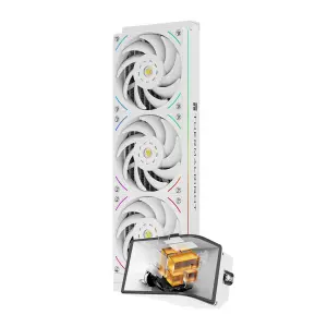 Thermalright Wonder Vision 360 UB ARGB (AIO, 360mm, weiß, gebogenes 60 Hz AMOLED-Display)