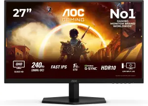 AOC (240Hz (260Hz OC), Full HD, 23,8", G-Sync, 100% sRGB, Ergo Funktionen) für 99€!!
