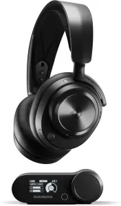 SteelSeries Arctis Nova Pro Wireless (inkl. Basisstation, 2x Akkus always wireless, ANC, Simultanes Audio, Umgebungsmodus, Virtual Surround, geschlossen)
