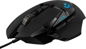 Logitech G502 Hero (kabelgebunden, Hero 16K Sensor, Omron Taster, 10 Tasten, 400IPS, 121g Gewicht)