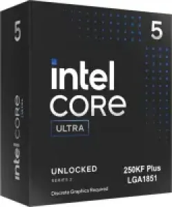 Intel Core Ultra 5 250KF Plus (6P+12E/18T, 4.20-5.30GHz, 30MB L3-Cache, boxed ohne Kühler)