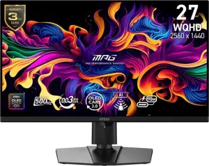 MSI MPG QD-OLED (500Hz, 26,5", WQHD, FreeSync Premium Pro, UHBR20, 99% DCI-P3)