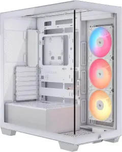 CORSAIR 3500X RS-R ARGB (Midi-Tower, Back-Connect kompatibel, PCI-Steckplätze vertikal montierbar, 3x RS120-R ARGB-Lüfter)