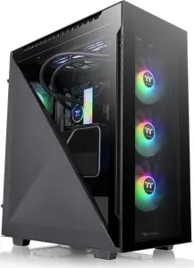 Thermaltake Divider 500 TG ARGB, schwarz, Glasfenster