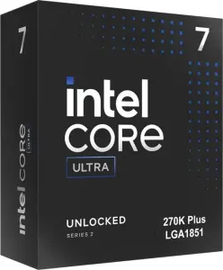 Intel Core Ultra 7 270K Plus, 8P+16E/24T, 3.70-5.50GHz, boxed ohne Kühler